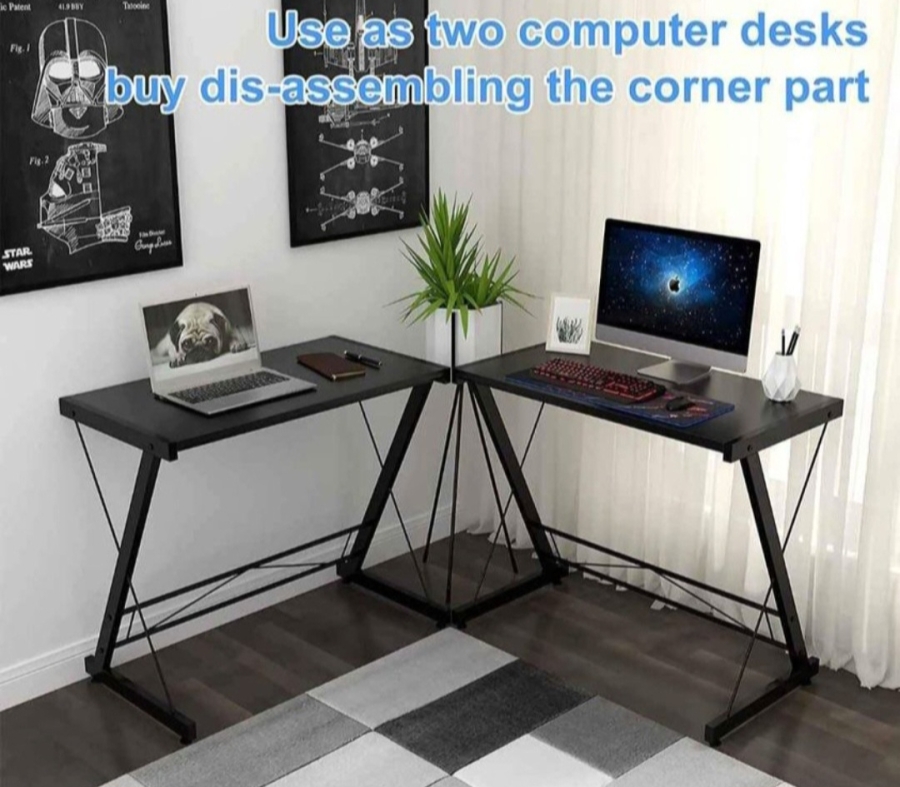 L Shape Desk for Gaming, Study Los Angeles Armenian