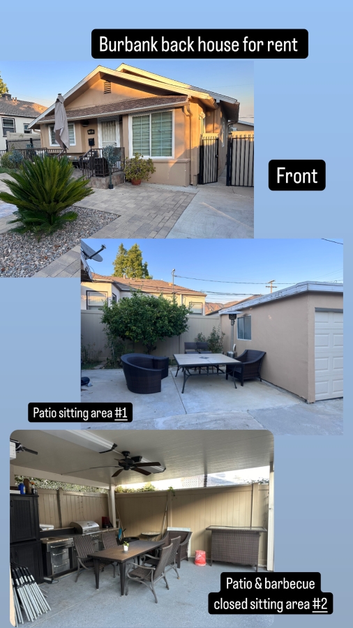 Burbank Back House for Rent (All Bills Included) Վարձով է տրվում Back