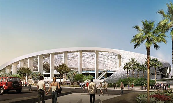 Los Angeles Rams New Stadium in Inglewood Begins to Take Shape