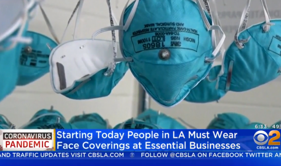 Coronavirus Face Mask Mandate Goes Into Effect In Los Angeles
