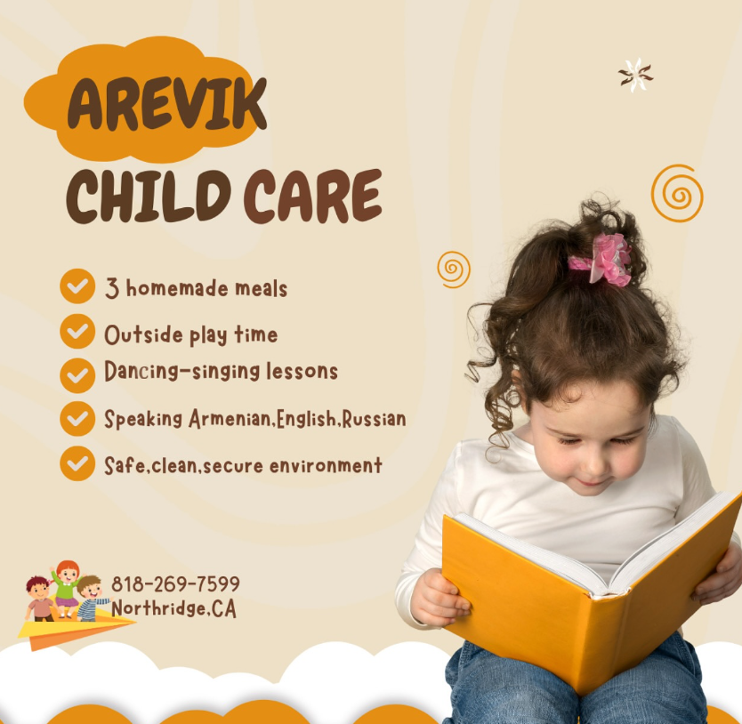 Arevik Child Care Los Angeles Armenian Jobs